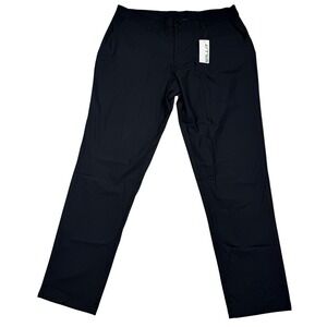 NEW WILLIT Mens Black Polyester Spandex Golf Dress Pants Sz 38X32 NWT